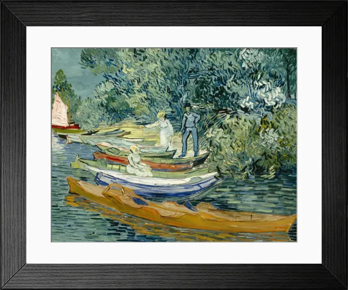 Framed Print : Bank of the Oise at Auvers Framed Print : Bank of the Oise at Auvers