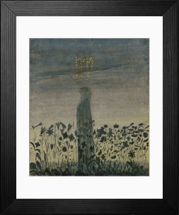 Framed Print : The Sign of Virgo (From the Cycle Zodiac)