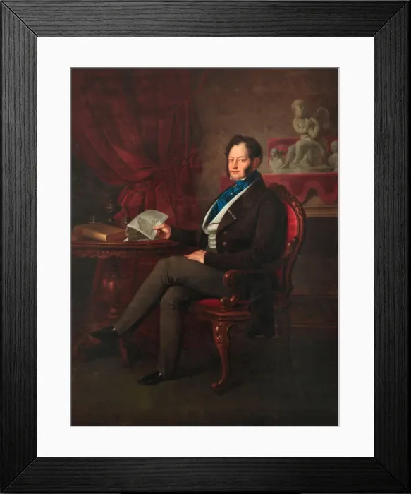 Framed Print : Portrait of the composer Michael Kleophas Oginski (1765-1833) Framed Print : Portrait of the composer Michael Kleophas Oginski (1765-1833)
