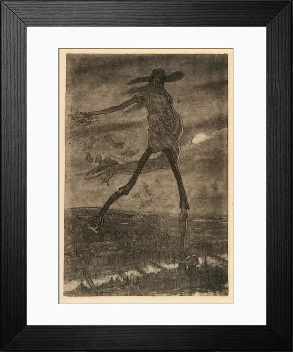 Framed Print : Satan Sowing Seeds (from Les Sataniques) Framed Print : Satan Sowing Seeds (from Les Sataniques)
