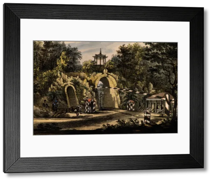 Framed Print : The Grand Caprice pavilion in the Catherine Park of Tsarskoye Selo, ca 1820. Artist: Langer, Valerian Platonovich (1799-after 1870) Framed Print : The Grand Caprice pavilion in the Catherine Park of Tsarskoye Selo, ca 1820. Artist: Langer, Valerian Platonovich (1799-after 1870)