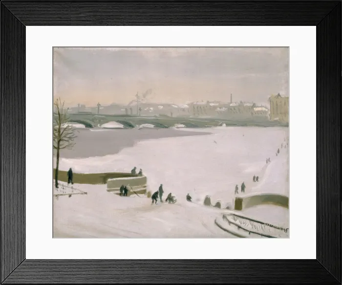 Framed Print : Crossing the frozen Neva River, 1935. Artist: Lapshin, Nikolay Fyodorovich (1888-1942) Framed Print : Crossing the frozen Neva River, 1935. Artist: Lapshin, Nikolay Fyodorovich (1888-1942)