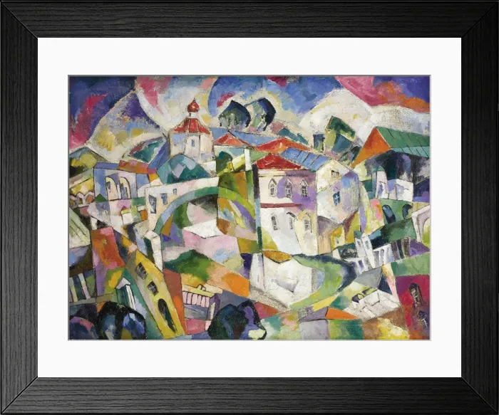 Framed Print : Cubist Cityscape, 1910s. Artist: Lentulov, Aristarkh Vasilyevich (1882-1943) Framed Print : Cubist Cityscape, 1910s. Artist: Lentulov, Aristarkh Vasilyevich (1882-1943)