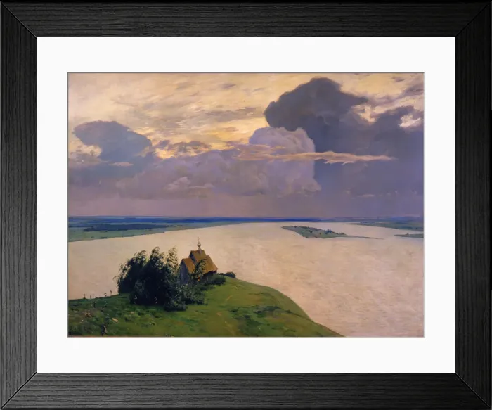 Framed Print : Over Eternal Peace, 1894. Artist: Levitan, Isaak Ilyich (1860-1900) Framed Print : Over Eternal Peace, 1894. Artist: Levitan, Isaak Ilyich (1860-1900)