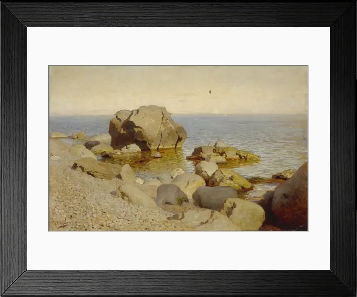 Framed Print : Seashore. The Crimea, 1886. Artist: Levitan, Isaak Ilyich (1860-1900) Framed Print : Seashore. The Crimea, 1886. Artist: Levitan, Isaak Ilyich (1860-1900)