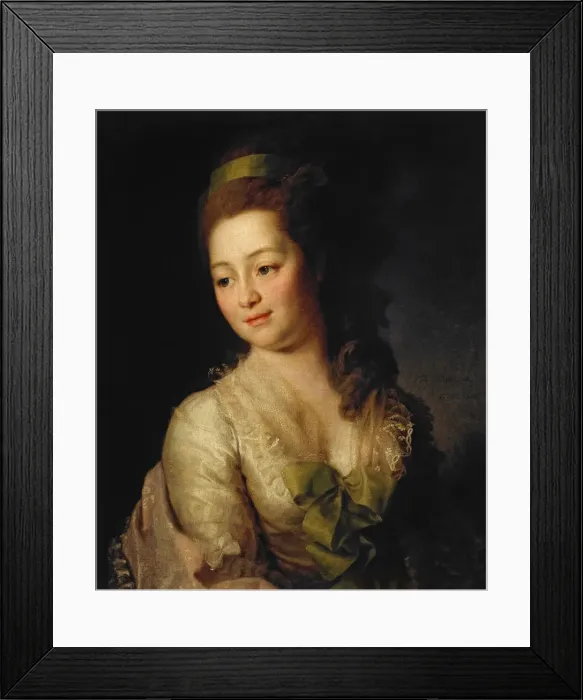 Framed Print : Portrait of Maria Dyakova, 1778. Artist: Levitsky, Dmitri Grigorievich (1735-1822) Framed Print : Portrait of Maria Dyakova, 1778. Artist: Levitsky, Dmitri Grigorievich (1735-1822)