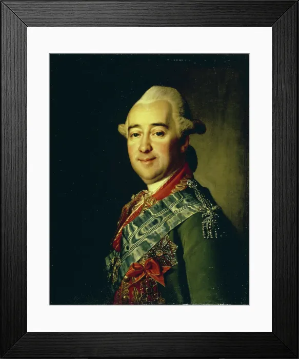 Framed Print : Portrait of General Mikhail Krechetnikov (1729-1793), 1770s. Artist: Levitsky, Dmitri Grigorievich (1735-1822) Framed Print : Portrait of General Mikhail Krechetnikov (1729-1793), 1770s. Artist: Levitsky, Dmitri Grigorievich (1735-1822)