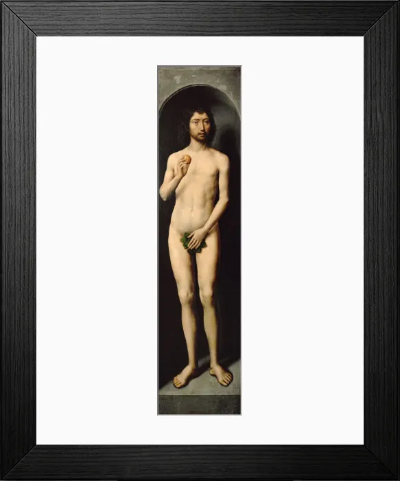 Framed Print : Adam. Side Wing of the Small Triptych of St. John the Baptist Framed Print : Adam. Side Wing of the Small Triptych of St. John the Baptist