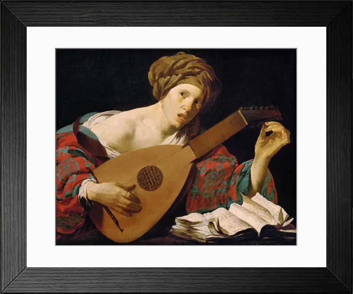 Framed Print : The Lute Player Framed Print : The Lute Player