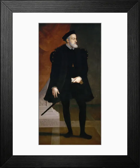 Framed Print : Portrait of the Emperor Charles V (1500-1558) Framed Print : Portrait of the Emperor Charles V (1500-1558)