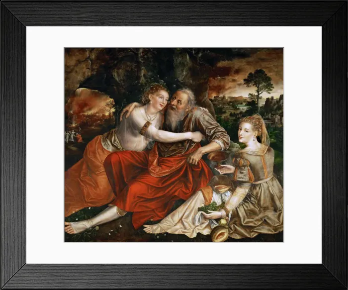 Framed Print : Lot and his Daughters Framed Print : Lot and his Daughters