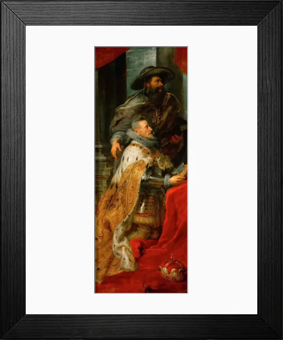 Framed Print : Archduke Albert VII of Austria. Left side panel of the Ildefonso Altarpiece Framed Print : Archduke Albert VII of Austria. Left side panel of the Ildefonso Altarpiece