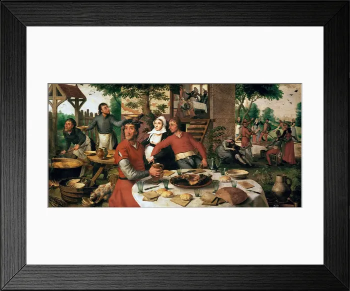 Framed Print : Village Festival