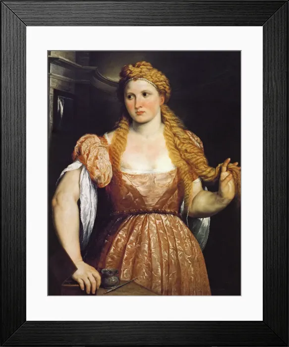 Framed Print : Portrait of a Young Woman at Her Toilet Framed Print : Portrait of a Young Woman at Her Toilet