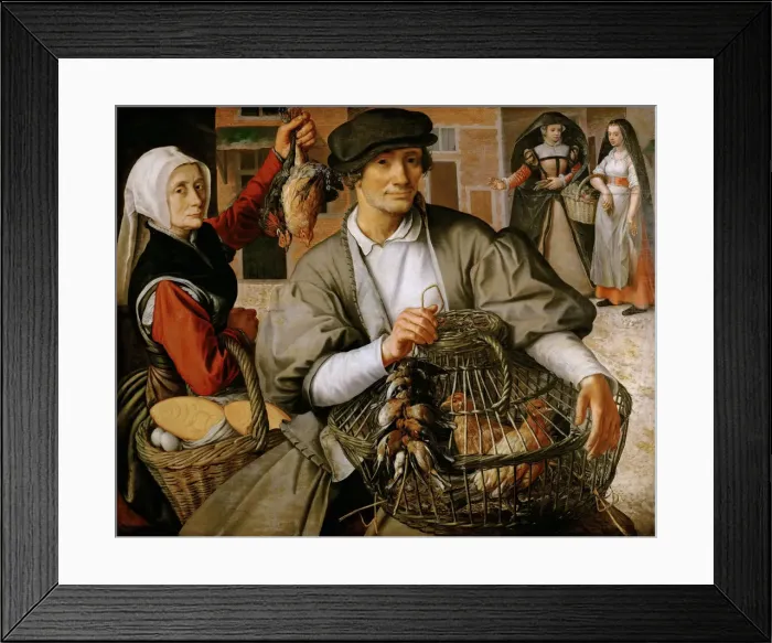 Framed Print : Market Scene Framed Print : Market Scene