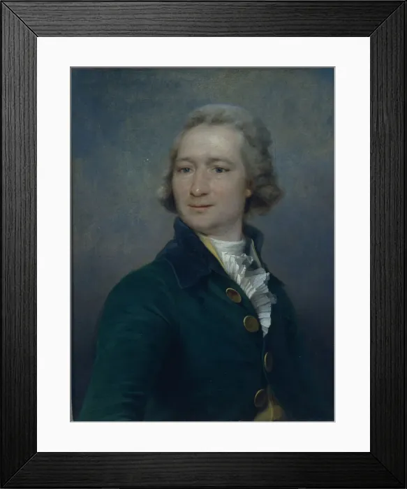 Framed Print : Portrait of the poet Ivan Ivanovich Dmitriev (1760-1837). Artist: Levitsky, Dmitri Grigorievich (1735-1822)