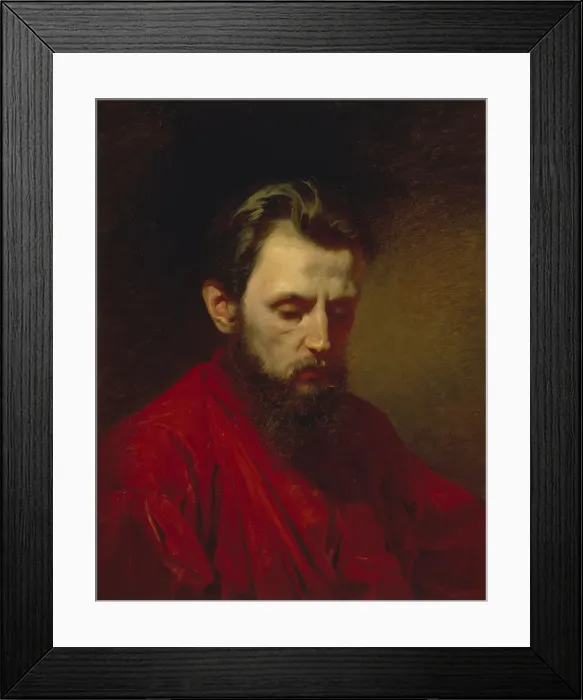 Framed Print : Portrait of the painter Vyacheslav Grigoryevich Schwarz (1838-1869), 1870. Artist: Litovchenko, Alexander Dmitrievich (1835-1890) Framed Print : Portrait of the painter Vyacheslav Grigoryevich Schwarz (1838-1869), 1870. Artist: Litovchenko, Alexander Dmitrievich (1835-1890)