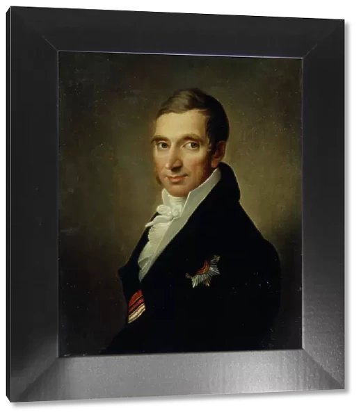 Portrait of the Physician Johann-Georg von Ruehl (1768-1846), 1823. Artist: Luchaninov, Ivan Vasilyevich (1781-1824)