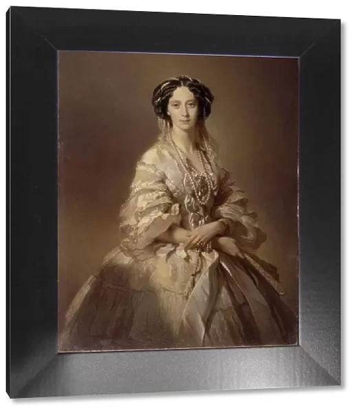 Portrait of Maria Alexandrovna (1824-1880), Empress of Russia. Artist: Makarov, Ivan Kosmich (1822-1897)