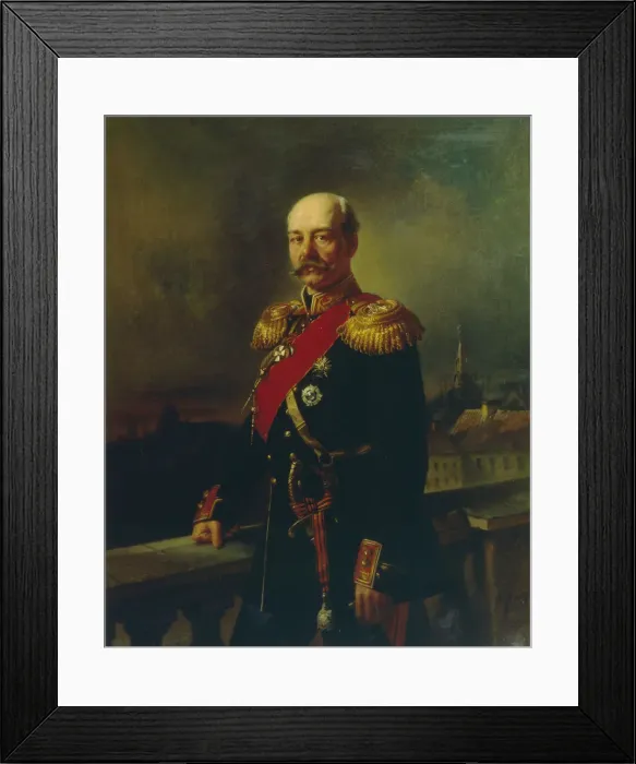 Framed Print : Portrait of General Konstantin Petrovich von Kaufman (1818-1882), 1866. Artist: Makovsky, Konstantin Yegorovich (1839-1915) Framed Print : Portrait of General Konstantin Petrovich von Kaufman (1818-1882), 1866. Artist: Makovsky, Konstantin Yegorovich (1839-1915)