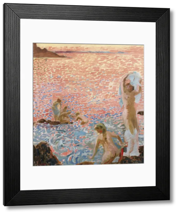 Framed Print : Bathers at Dusk (Baigneuses au Crepuscule), 1912 Framed Print : Bathers at Dusk (Baigneuses au Crepuscule), 1912