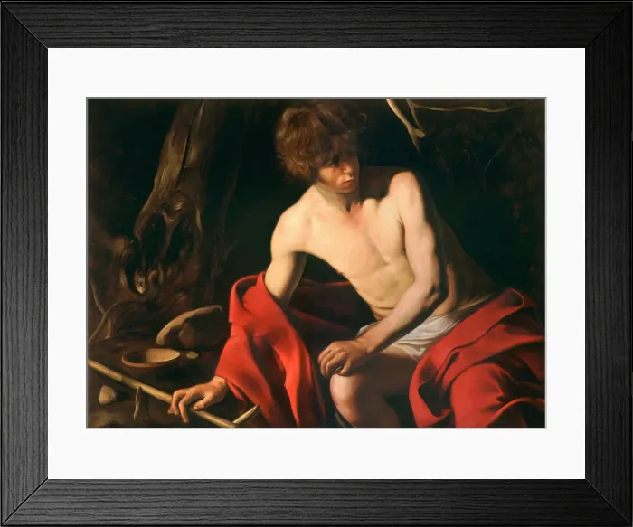 Framed Print : Saint John the Baptist in the Wilderness, ca 1604 Framed Print : Saint John the Baptist in the Wilderness, ca 1604