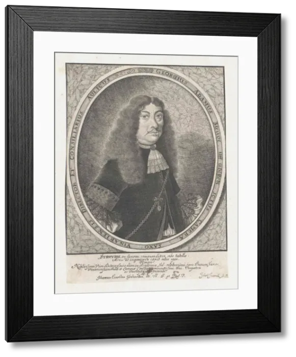 Framed Print : Portrait of Georg Adam Struve (1619-1692) Framed Print : Portrait of Georg Adam Struve (1619-1692)
