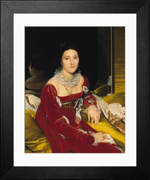 Framed Print : Portrait of Madame de Senonnes, 1814 Framed Print : Portrait of Madame de Senonnes, 1814