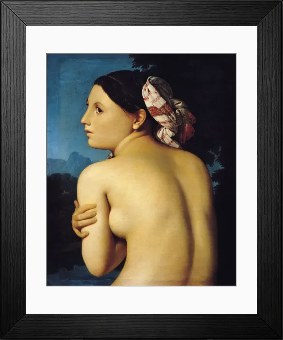 Framed Print : The Half-Length Bather (La Baigneuse a mi-corps), 1807