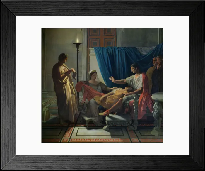 Framed Print : Tu Marcellus Eris... (Virgil reading the Aeneid), after 1811 Framed Print : Tu Marcellus Eris... (Virgil reading the Aeneid), after 1811