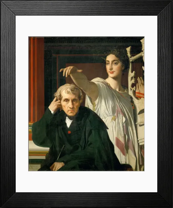Framed Print : Luigi Cherubini and the Muse of Lyric Poetry, 1842 Framed Print : Luigi Cherubini and the Muse of Lyric Poetry, 1842