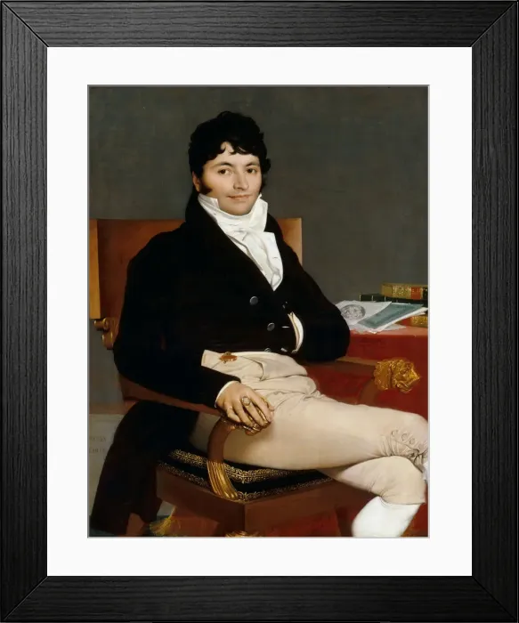 Framed Print : Monsieur Philibert Riviere, 1804-1805 Framed Print : Monsieur Philibert Riviere, 1804-1805