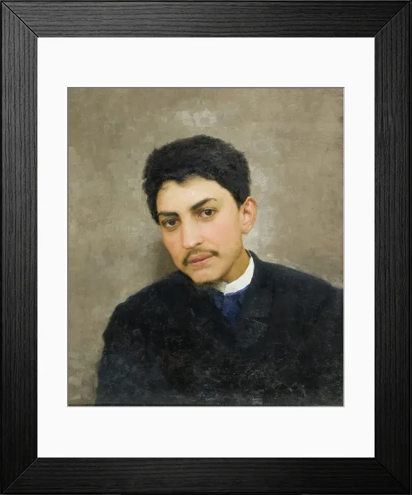 Framed Print : Portrait of Andrey Savvich Mamontov (1869-1891), End of 1880s Framed Print : Portrait of Andrey Savvich Mamontov (1869-1891), End of 1880s