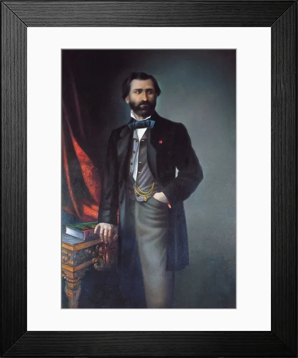 Framed Print : Portrait of the Composer Giuseppe Verdi (1813-1901), 1858 Framed Print : Portrait of the Composer Giuseppe Verdi (1813-1901), 1858