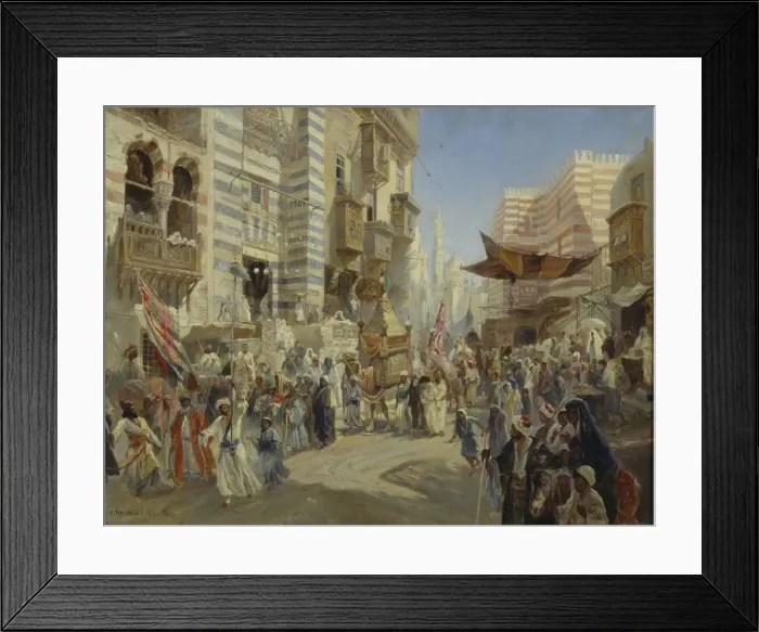Framed Print : The Handing over of the Sacred Carpet in Cairo, 1876. Artist: Makovsky, Konstantin Yegorovich (1839-1915) Framed Print : The Handing over of the Sacred Carpet in Cairo, 1876. Artist: Makovsky, Konstantin Yegorovich (1839-1915)