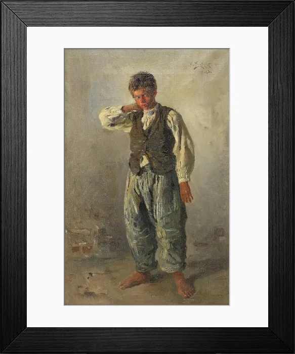 Framed Print : The Young Urchin, 1883. Artist: Makovsky, Vladimir Yegorovich (1846-1920) Framed Print : The Young Urchin, 1883. Artist: Makovsky, Vladimir Yegorovich (1846-1920)