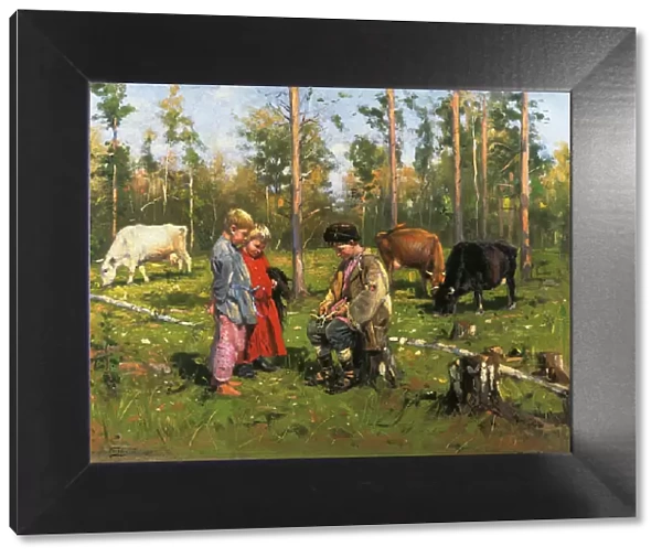 Shepherd Boys, 1903-1904. Artist: Makovsky, Vladimir Yegorovich (1846-1920)