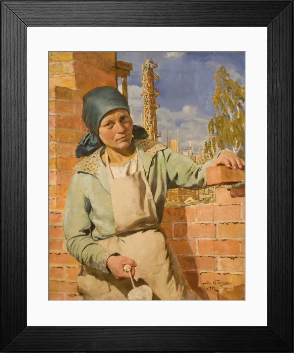 Framed Print : Shock worker, 1932 Framed Print : Shock worker, 1932
