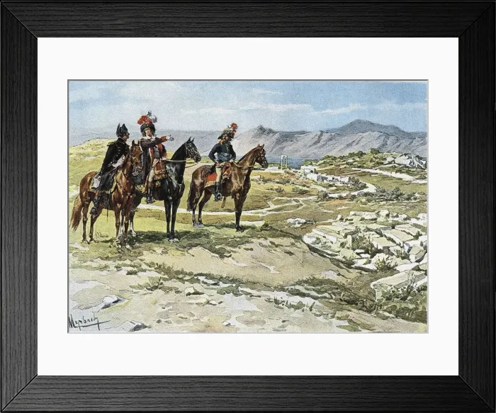 Framed Print : General Chabot before the battle of Nicopolis, 1798, 1894 Framed Print : General Chabot before the battle of Nicopolis, 1798, 1894