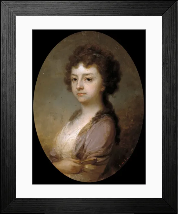 Framed Print : Portrait of Nadezhda Ilyinichna Lvova, nee Berezina, 1790s Framed Print : Portrait of Nadezhda Ilyinichna Lvova, nee Berezina, 1790s