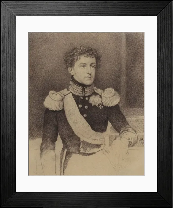 Framed Print : Portrait of Grand Duke Nikolai Pavlovich (1796-1855), 1813 Framed Print : Portrait of Grand Duke Nikolai Pavlovich (1796-1855), 1813