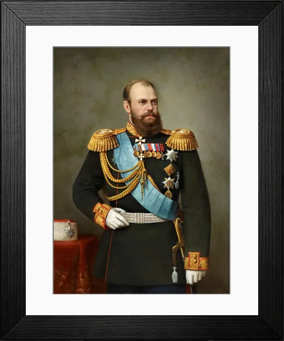 Framed Print : Portrait of the Emperor Alexander III (1845-1894), 19th century Framed Print : Portrait of the Emperor Alexander III (1845-1894), 19th century