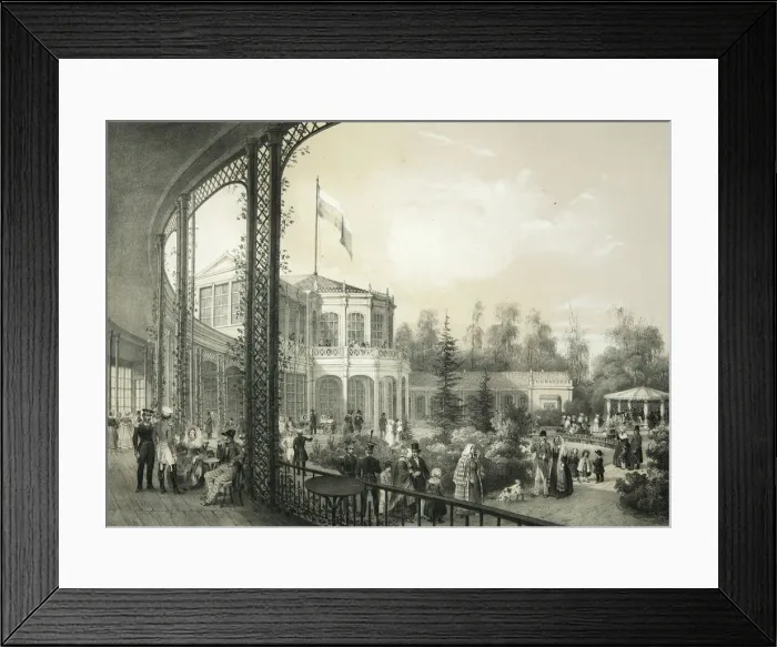 Framed Print : The Railway station in Pavlovsk, 1840-1850. Artist: Meier, Yegor Yegorovich (1822-1867) Framed Print : The Railway station in Pavlovsk, 1840-1850. Artist: Meier, Yegor Yegorovich (1822-1867)