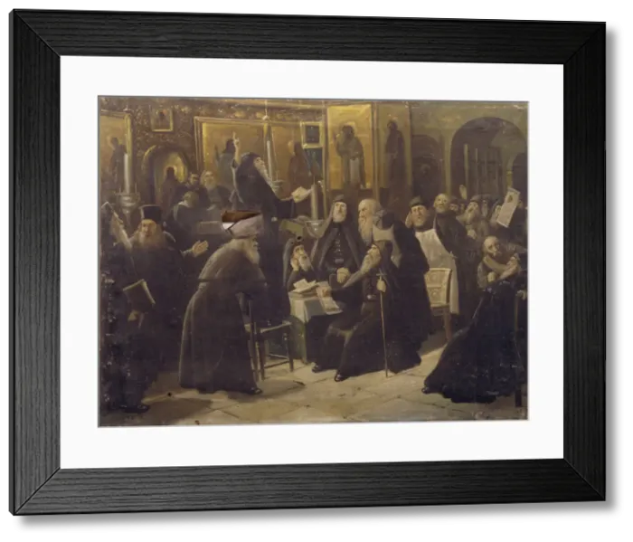 Framed Print : Raskol. Artist: Miloradovich, Sergei Dmitrievich (1851-1943) Framed Print : Raskol. Artist: Miloradovich, Sergei Dmitrievich (1851-1943)