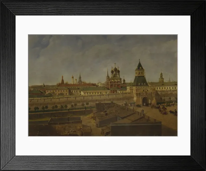 Framed Print : The Ilyinsky Gates in Moscow, Mid of the 19th cen Artist: Moiseyev, Pyotr Ivanovich (?-1865) Framed Print : The Ilyinsky Gates in Moscow, Mid of the 19th cen Artist: Moiseyev, Pyotr Ivanovich (?-1865)