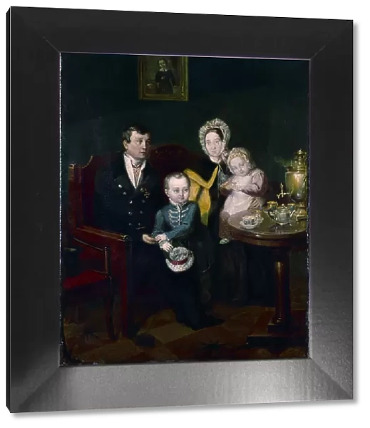 Family portrait, 1837. Artist: Mokritsky, Apollon Nikolayevich (1810-1870)