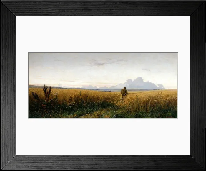 Framed Print : Footpath in a rye field, 1881. Artist: Myasoedov, Grigori Grigoryevich (1834-1911) Framed Print : Footpath in a rye field, 1881. Artist: Myasoedov, Grigori Grigoryevich (1834-1911)