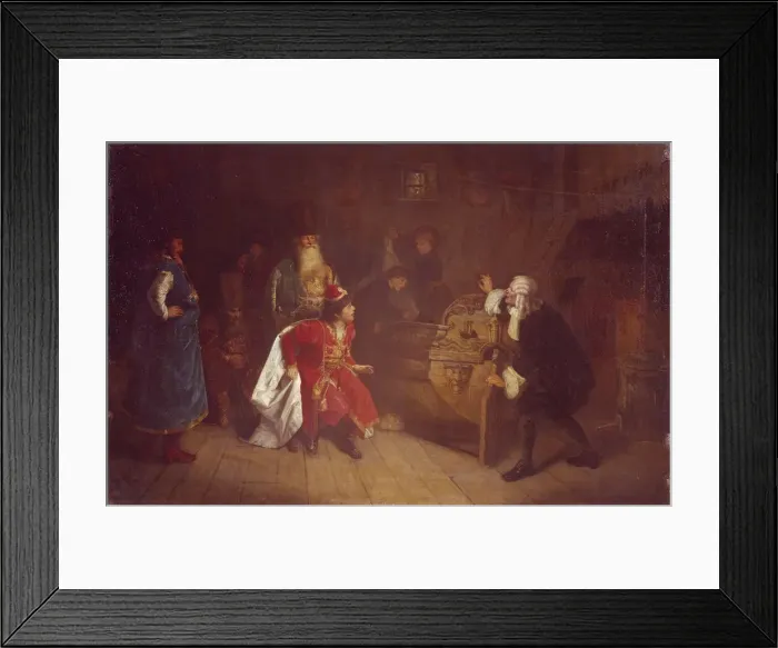 Framed Print : The Grandfather of Russian Fleet, 1871. Artist: Myasoedov, Grigori Grigoryevich (1834-1911)