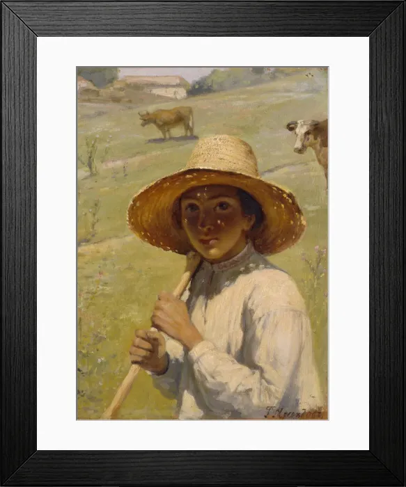 Framed Print : Shepherd Boy, 1909. Artist: Myasoedov, Grigori Grigoryevich (1834-1911) Framed Print : Shepherd Boy, 1909. Artist: Myasoedov, Grigori Grigoryevich (1834-1911)