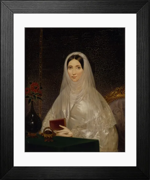 Framed Print : Portrait of Countess Tatyana Golitsyna (Potemkina), 1840s. Artist: Neff, Timofei Andreyevich (1805-1876) Framed Print : Portrait of Countess Tatyana Golitsyna (Potemkina), 1840s. Artist: Neff, Timofei Andreyevich (1805-1876)